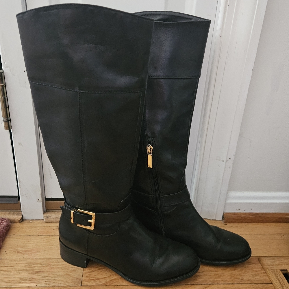 Banana Republic Womens Tall Boots 7 7M Riding Equestrian Leather Old Money